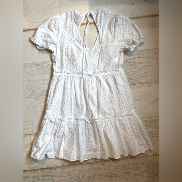 (SOLD!!! Do not buy)(Not For Sale)Zara | Boho Plunge Neck Open back Tier dress - Picture 3 of 7